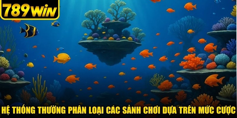 Hệ thống thường phân loại các sảnh chơi dựa trên mức cược